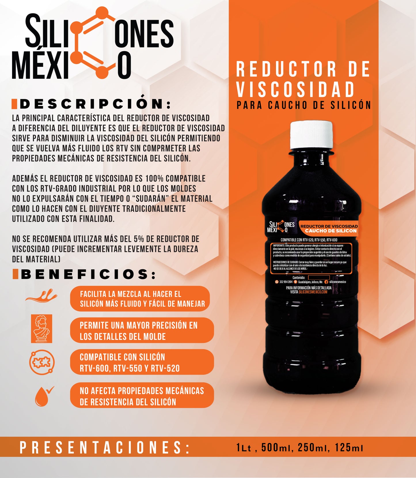 Reductor de Viscosidad 500 g