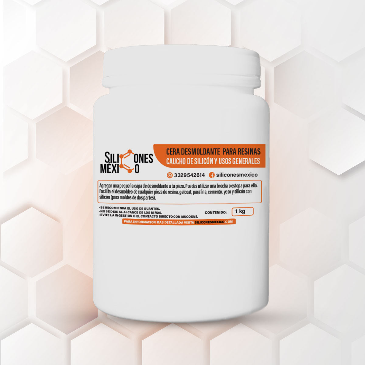 Cera desmoldante para silicón y otros usos 1 kg