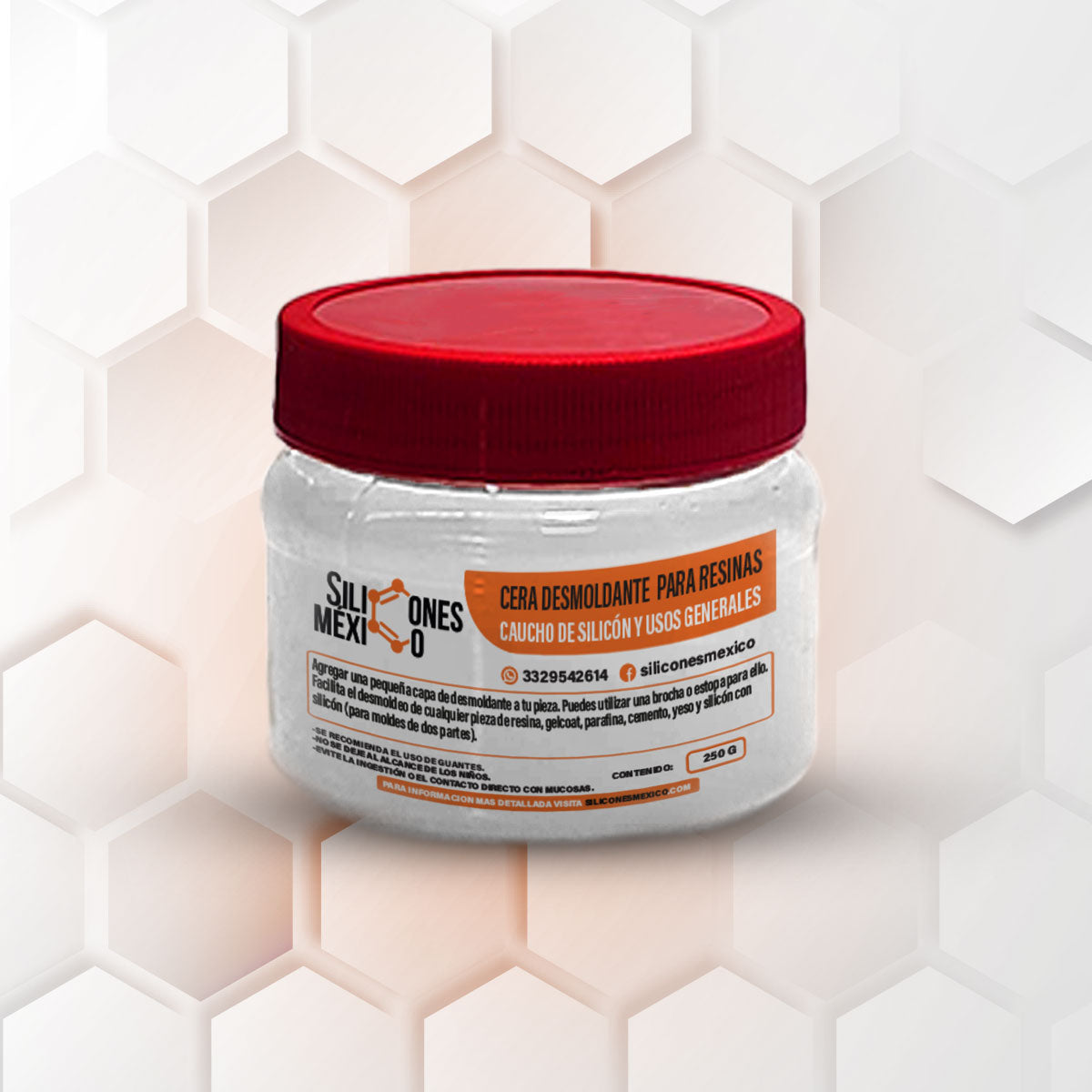 Cera desmoldante para silicón y otros usos 250 g