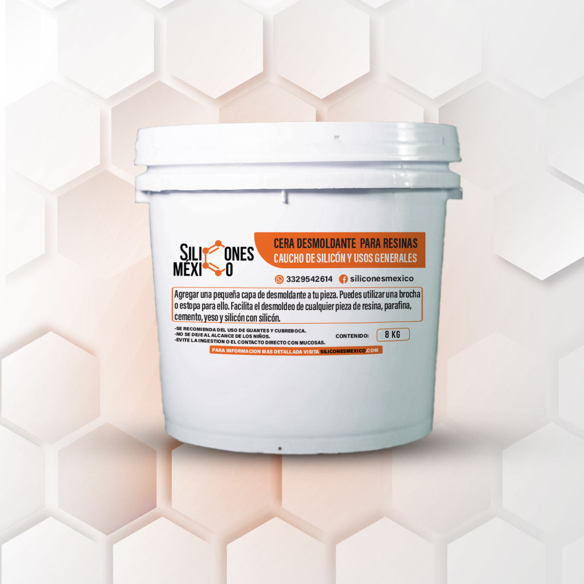 Cera Desmoldante Para Silicón y Usos Generales 8 kg